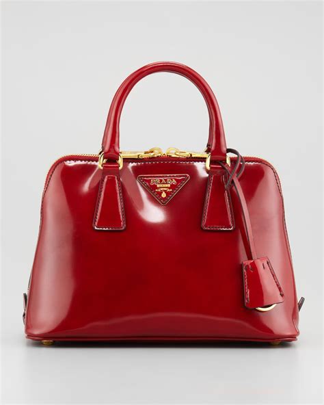 prada purse red|More.